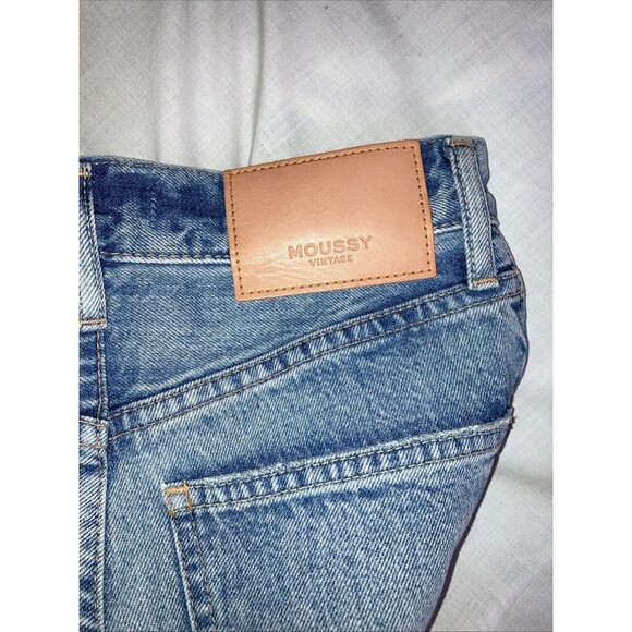 Moussy Vintage Jeans Howa Womens Size 23 Light Wash Japan Tapered Leg Hi Waist - Picture 4 of 10